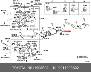 болт! M8x50 \ MB 90119-08B02 TOYOTA
