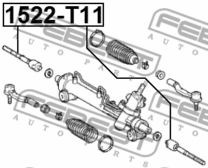 Тяга рулевая 1522-T11 1522-T11 FEBEST
