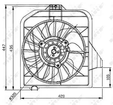 CHRYSLER VOYAGER/CARAVAN (RG) (2001>) ПРАВЫЙ RS/RG 2.4L/3.3L/3.8L RH 47032 NRF