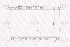 Радиатор охлаждения HYUNDAI Sonata 98- TGA1049 TGA1049 TATSUMI