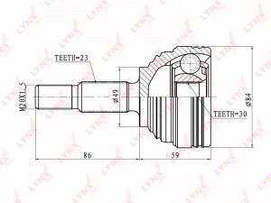 ШРУС наружный CO-6326 LYNXAUTO