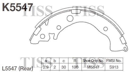 Колодки тормозные K5547 K5547 MK KASHIYAMA
