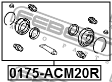 Ремкомплект суппорта тормозного заднего (на обе стороны) 0175-ACM20R FEBEST