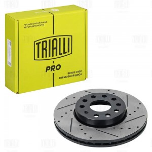 Диск торм. Skoda Octavia A5 (04-)/Yeti (09-) перед. d=288 (перф/слот/окраш) (DF  DF 279S TRIALLI