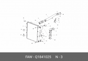 Болт J7 Q1841025 FAW