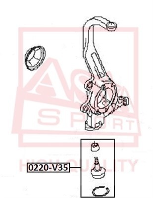 ОПОРА ШАРОВАЯ ASVA 0220-V35 0220-V35 ASVA