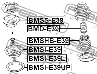 Проставка пружины BMSI-E39L BMSI-E39L FEBEST