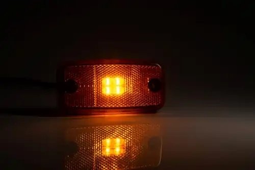 фонарь габаритный! жёлтого цвета, LED 110х54, с проводом 0.5м\ FT019ZLED FRISTOM