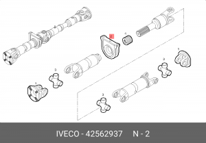 подшипник подвесной!d85\Iveco Stralis 42562937 IVECO