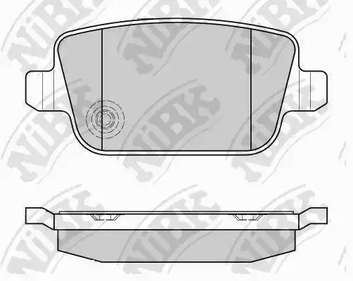 Колодки тормозные FORD Galaxy,Mondeo LAND ROVER Freelander задние (4шт.) NIBK PN0461 NIBK