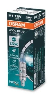 Лампа галогенная Cool Blue Intense Next Gen H1 12V 55W 1550lm P14.55 4200К 64150 64150CBN OSRAM
