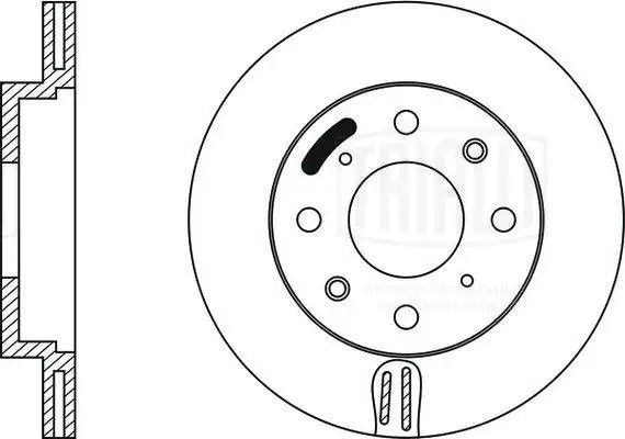 Диск торм. Honda Jazz (02-)/Fit (07-) перед. d=231 (DF 230120)  2шт DF230120 TRIALLI