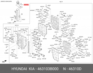 463103B000 ДЕТАЛЬ 463103B000 MOBIS