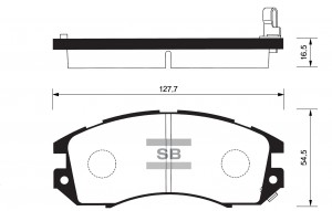 Колодки тормозные дисковыеSubaru Legacy1.8-2.2 89-94/Impreza 1.6-2.0 92-00 SP112 SP1120 SANGSIN