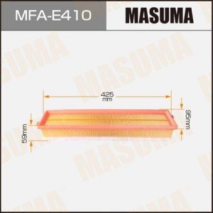 фильтр воздушный!\ Peugeot 206/307 1.6 16V 00> MFA-E410 MASUMA