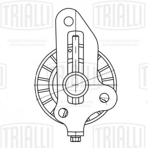 Ролик натяжителя для а/м ГАЗ 406 дв. в сборе "TRIALLI" CM 1091 TRIALLI