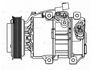 Компрессор кондиц. для а/м KIA Sorento II (09-) LCAC 0830 LUZAR