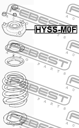 Опора амортизатора HYUNDAI CRETA HYSS-M0F HYSS-M0F FEBEST