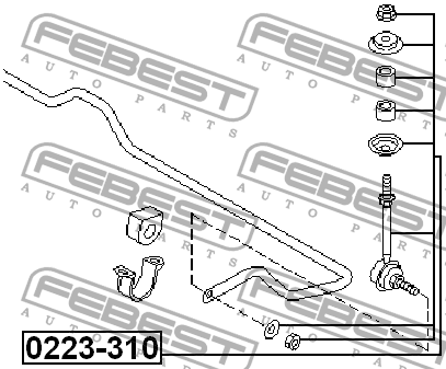 Тяга стабилизатора 0223-310 0223-310 FEBEST