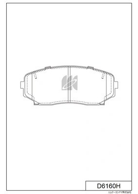 Колодки тормозные дисковые FORD USA EDGE (U387) с антискрипной пластиной D6160H D6160H MK KASHIYAMA