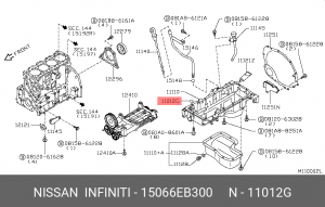 кольцо уплотнительное!\ Nissan 15066-EB300 NISSAN