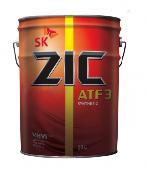 ZIC ATF 3 (20L) жидкость гидравлическая! для АКПП синт.\GM Dexron III, Ford Merc 192632 ZIC