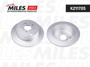 Диск тормозной (серия PRO с антикоррозионным покрытием) SUBARU FORESTER/IMPREZA/ K211705 MILES
