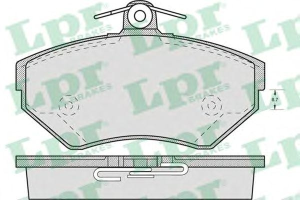 Комплект тормозных колодок 05P719 05P719 LPR
