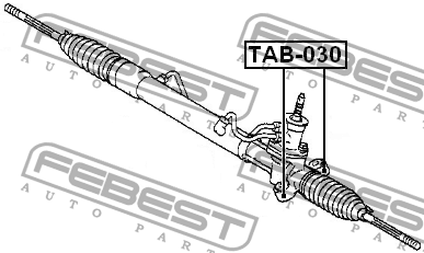сайлентблок рулевой рейки!\ Toyota Yaris 99> TAB-030 FEBEST