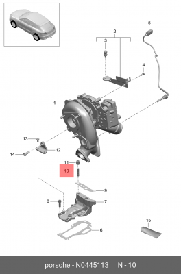Шпилька VW AUDI SEAT SKODA OE N 044 511 3 VAG
