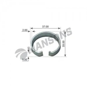 кольцо опорное колодки BPW H/K/N Series ( SN 42/36/30.. ), 33x9,5 SPR0045 MANSONS