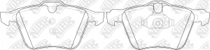 Колодки тормозные FORD S-Max,Galaxy LAND ROVER Freelander VOLVO S80,V60,V70 пере PN0483 NIBK