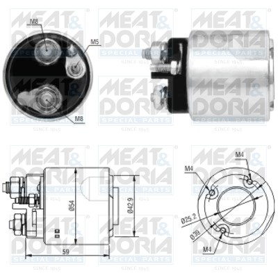 Реле втягивающее CITROEN Berlingo стартера MEAT&DORIA 46062 MEAT DORIA