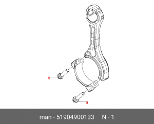 Болт M13X1,5X66-11.9 MAN 51904900133 MAN