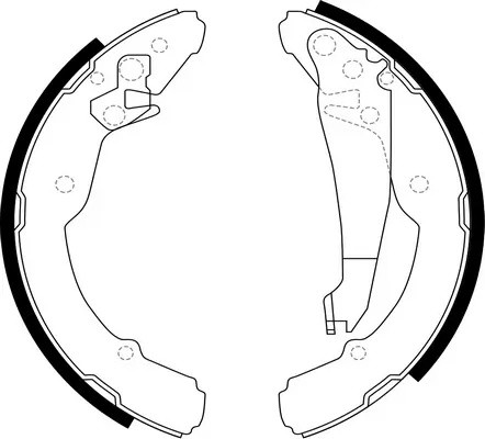 Колодки барабанные SKODA OCTAVIA (1U), VW JETTA IV, POLO седан (5/10-) BS33554 BS33554 SB NAGAMOCHI