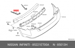 85221-ET00A BRACKET-REAR BU 85221-ET00A NISSAN