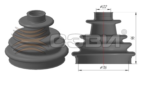 Пыльник привода 6127-5030 SEVI