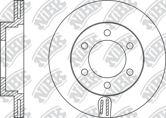 Диск тормозной TOYOTA Land Cruiser Prado (02-09) передний (1шт.) NIBK RN1220 NIBK