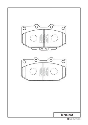 Колодки тормозные дисковые пер. SUBARU IMPREZA 98-00 D7037M D7037M MK KASHIYAMA