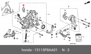 Прокладка масляного насоса 15115P8AA01 15115P8AA01 HONDA
