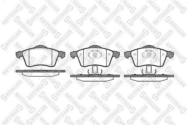 колодки дисковые п.! с антискрип. пластинами\ VW T4 2.0/2.3/2.5/1.9TD/2.4D/2.5TD 629-000B-SX STELLOX