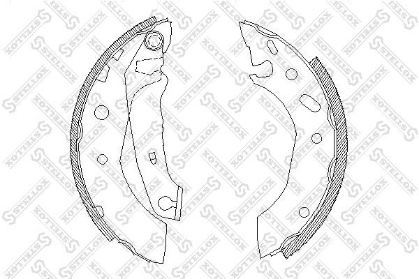 4507.01=586SBS=FSB543! колодки барабанные\ Ford Escort 1.4i 95-96/Fiesta 96-01 518-101-SX STELLOX