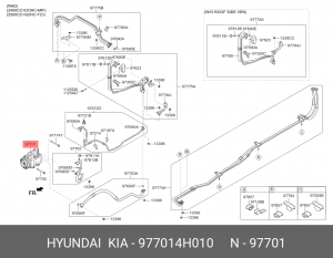 Компрессор HYUNDAI Starex H-1 (09-) (2.5) кондиционера OE 977014H010 HYUNDAI KIA