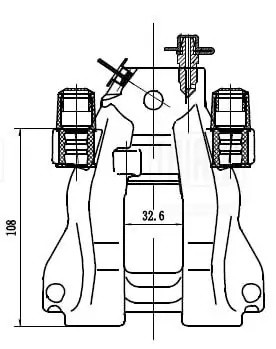 Суппорт торм. Mercedes E W211 (02-) зад. лев. d=42мм (CF 052304) CF052304 TRIALLI