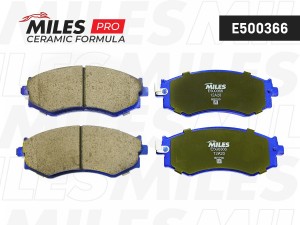 Колодки тормозные передние (Смесь CERAMIC серия PRO) HYUNDAI SONATA 88-93/NISSAN E500366 MILES