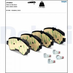 Колодки тормозные FORD Transit (14-) задние (4шт.) DELPHI LP2662 DELPHI