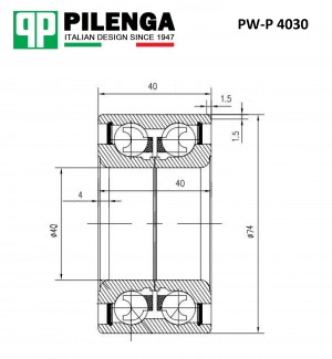 Подшипник ступицы передней VAG Octavia 1996-, VW Golf 1997- PW-P4030 PW-P 4030 PILENGA