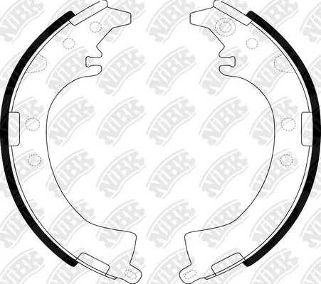 Колодки тормозные TOYOTA задние (4шт.) NIBK FN2333 NIBK