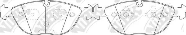Колодки тормозные дисковые PN0102 PN0102 NIBK