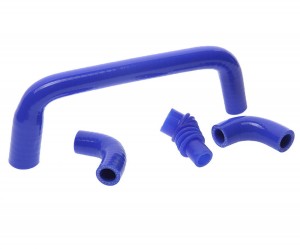 Шланг ГАЗ дв.ЗМЗ-406 РХХ комплект 4шт. синий силикон MEGAPOWER 130-17-047 MEGA POWER